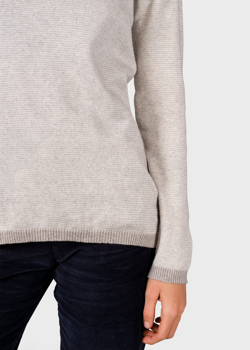 Klitmøller Collective ApS Rosa knit Knitted sweaters Pastel grey/cream