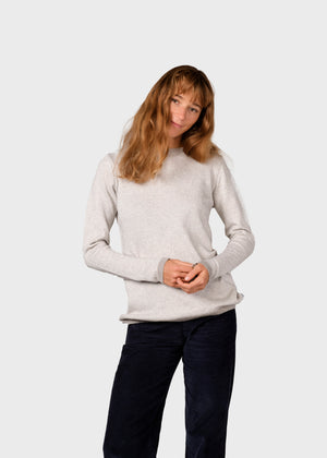 Klitmøller Collective ApS Rosa knit Knitted sweaters Pastel grey/cream