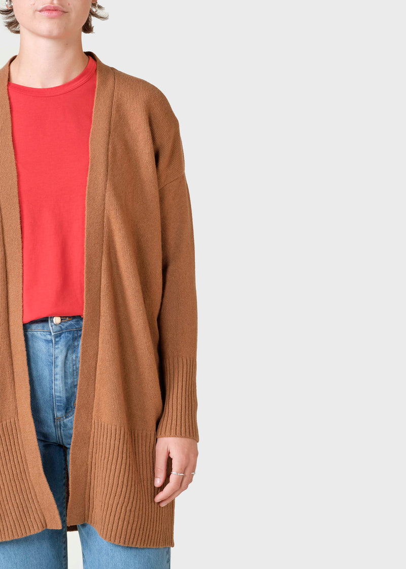 Klitmøller Collective ApS Rosemarie knit cardigan Knitted sweaters Camel