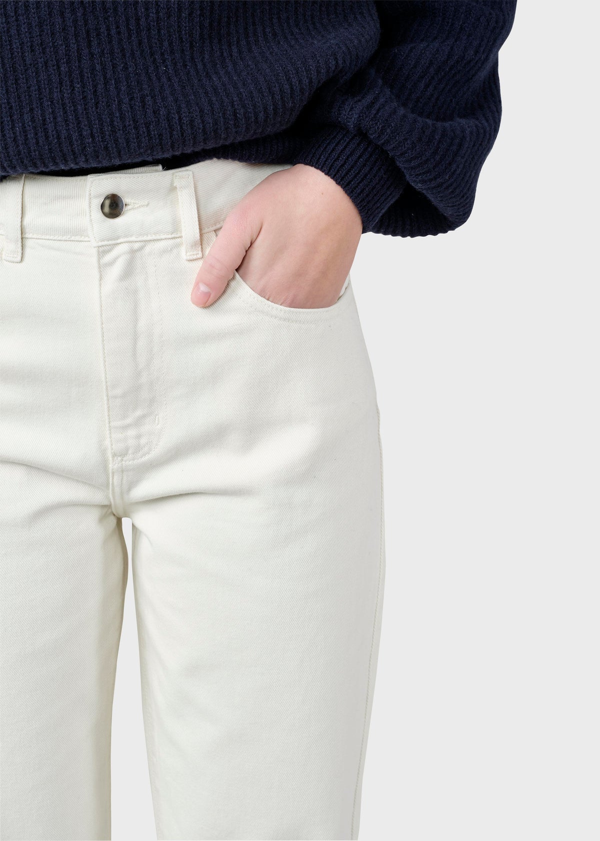 Klitmøller Collective ApS Rubi denim pants Pants Cream