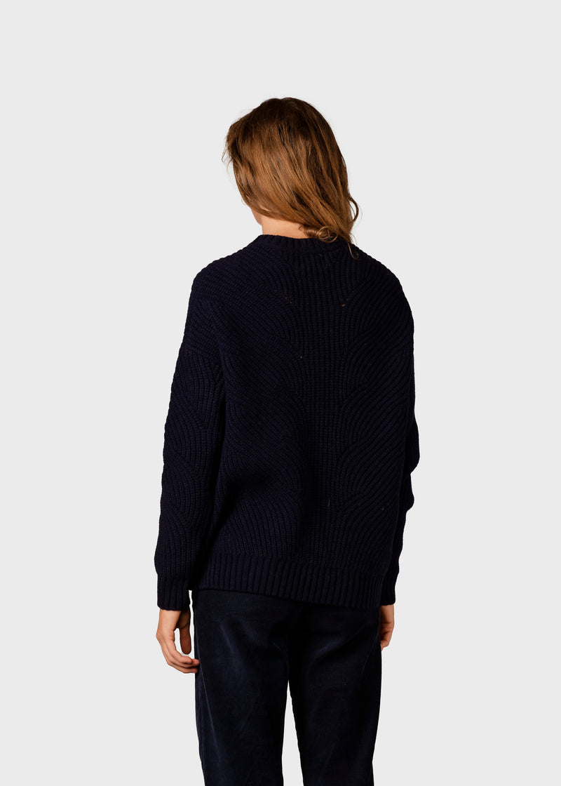 Klitmøller Collective ApS Sanna knit Knitted sweaters Navy