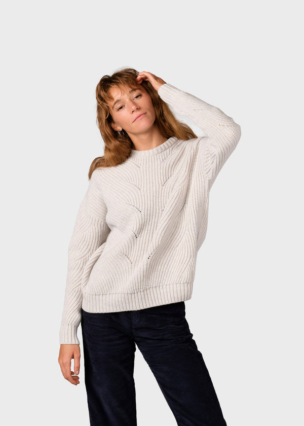 Klitmøller Collective ApS Sanna knit Knitted sweaters Pastel grey