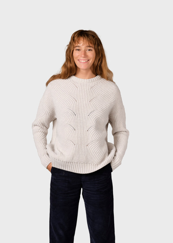 Klitmøller Collective ApS Sanna knit Knitted sweaters Pastel grey