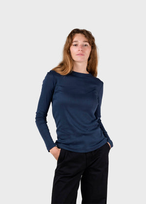 Klitmøller Collective ApS Selma LS tee OCS T-Shirts Navy