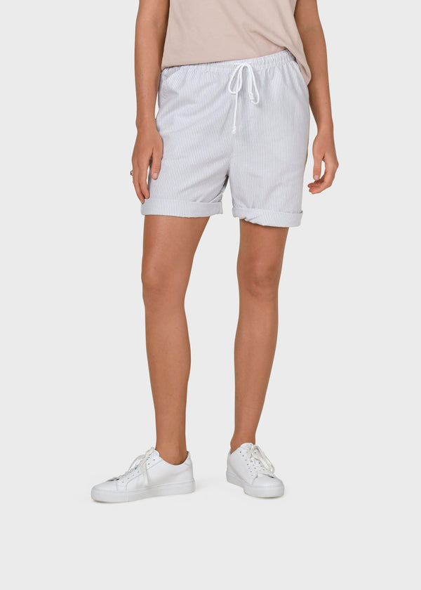 Klitmøller Collective ApS Sidse striped shorts Walkshorts White/sand