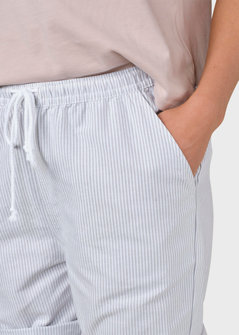 Klitmøller Collective ApS Sidse striped shorts Walkshorts White/sand