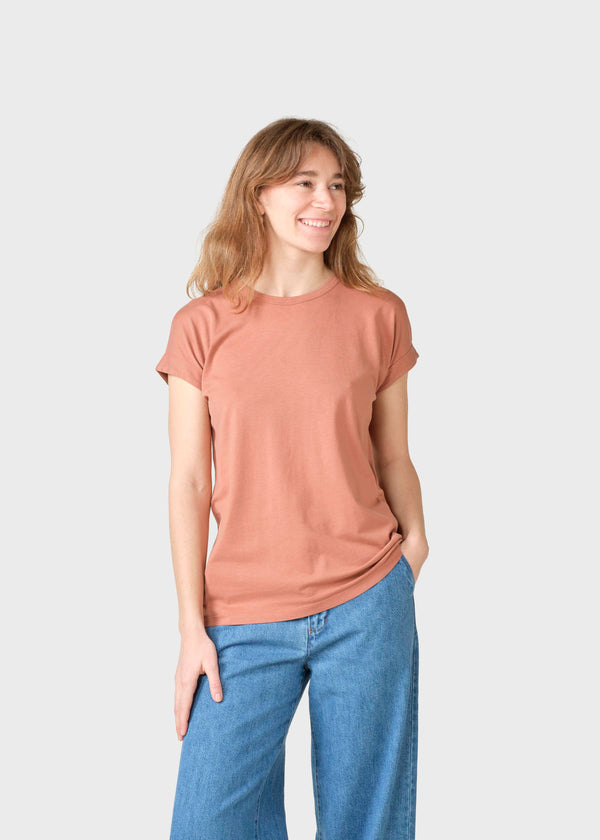 Klitmøller Collective ApS Sigrid tee T-Shirts Burnt Sienna