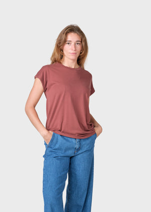 Klitmøller Collective ApS Sigrid tee OCS T-Shirts Burgundy
