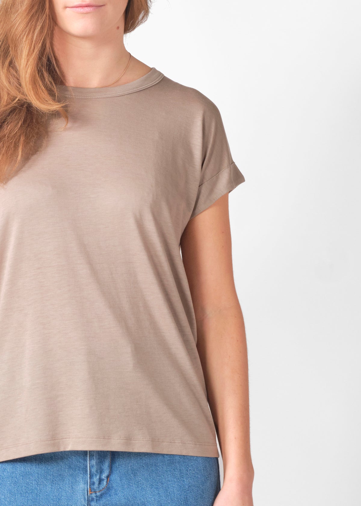 Klitmøller Collective ApS Sigrid tee OCS T-Shirts Cashew