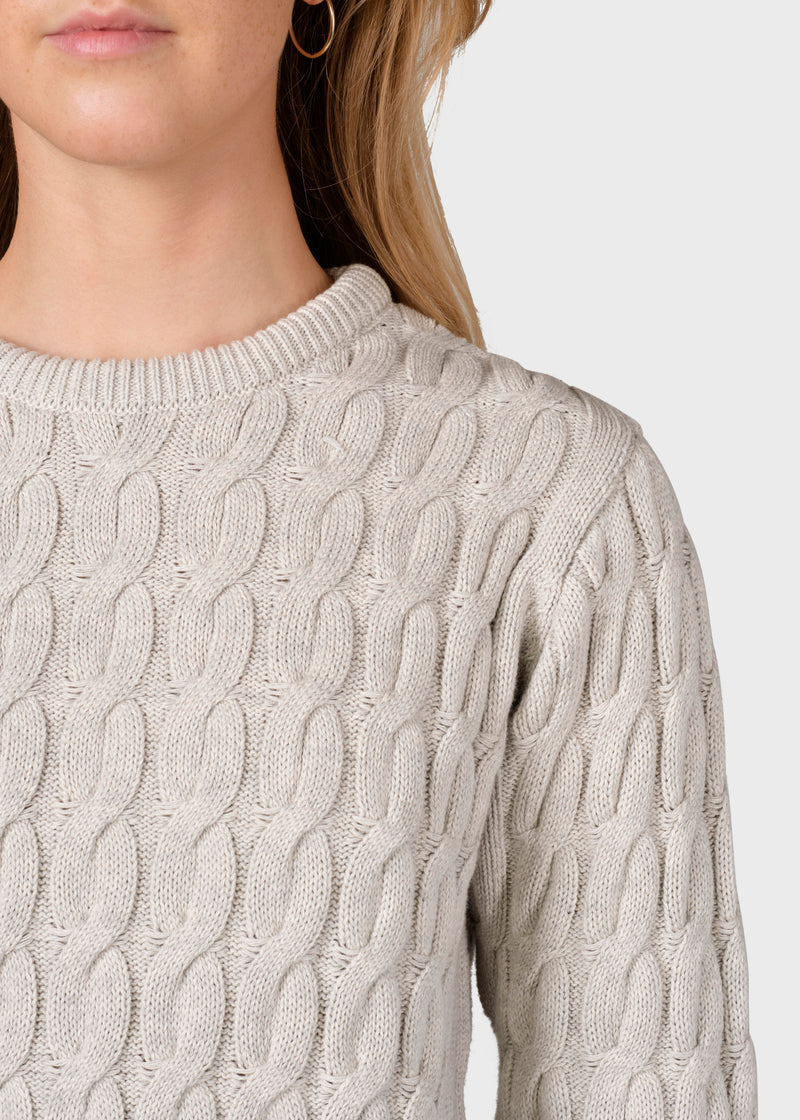 Klitmøller Collective ApS Sika Knit Knitted sweaters Cream melange