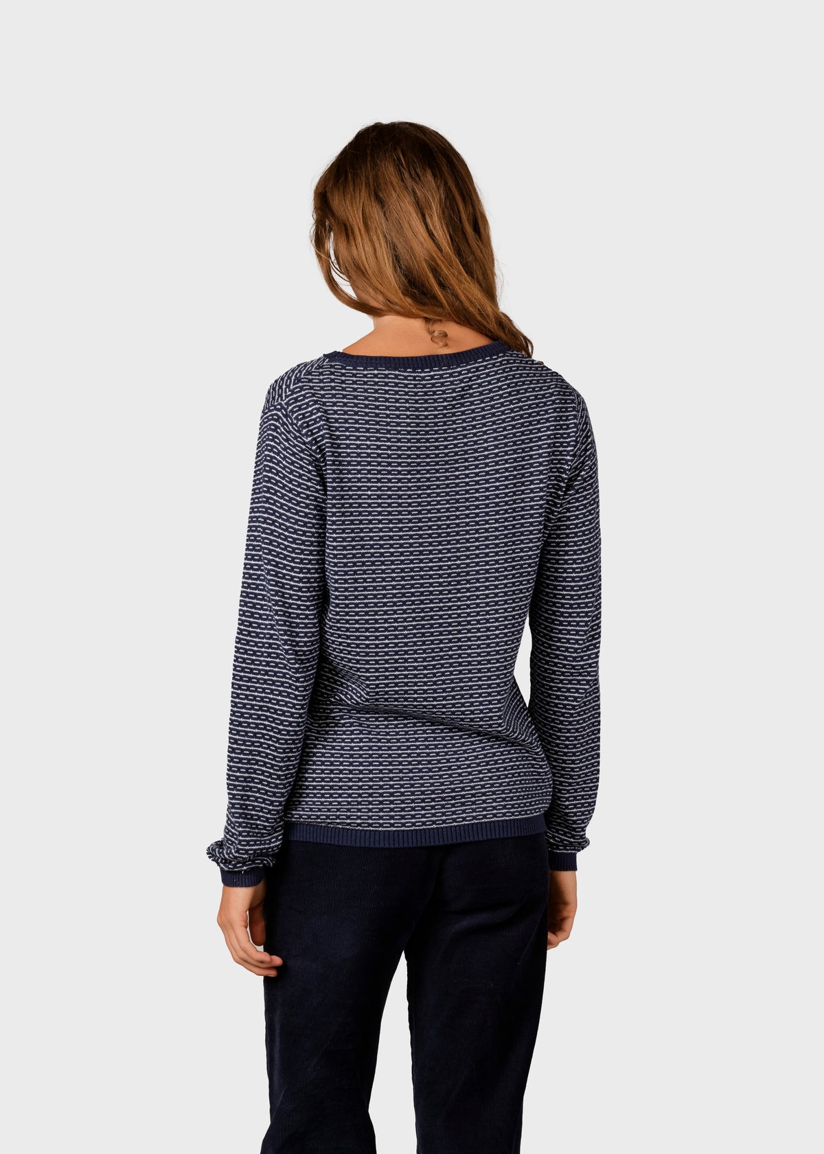 Klitmøller Collective ApS Silje knit Knitted sweaters Navy/cream