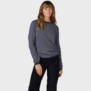 Klitmøller Collective ApS Silje knit Knitted sweaters Navy/cream