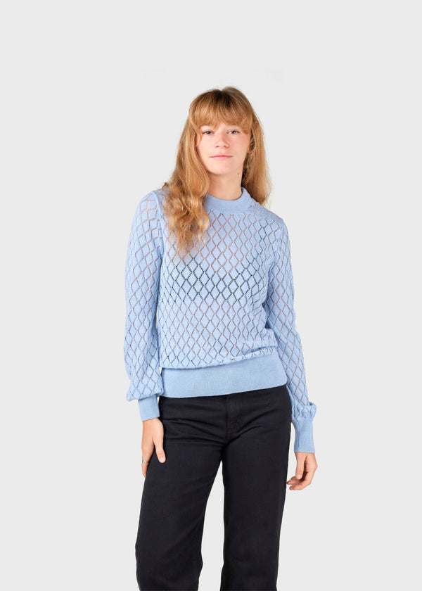 Klitmøller Collective ApS Sille knit  Knitted sweaters Light blue