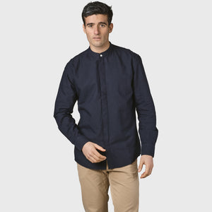 Klitmøller Collective ApS Simon shirt GOTS Shirts Navy