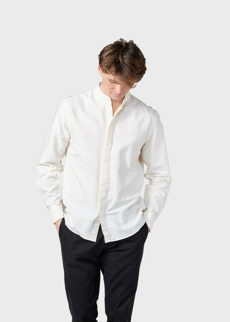 Klitmøller Collective ApS Simon striped shirt Shirts White/lemon sorbet
