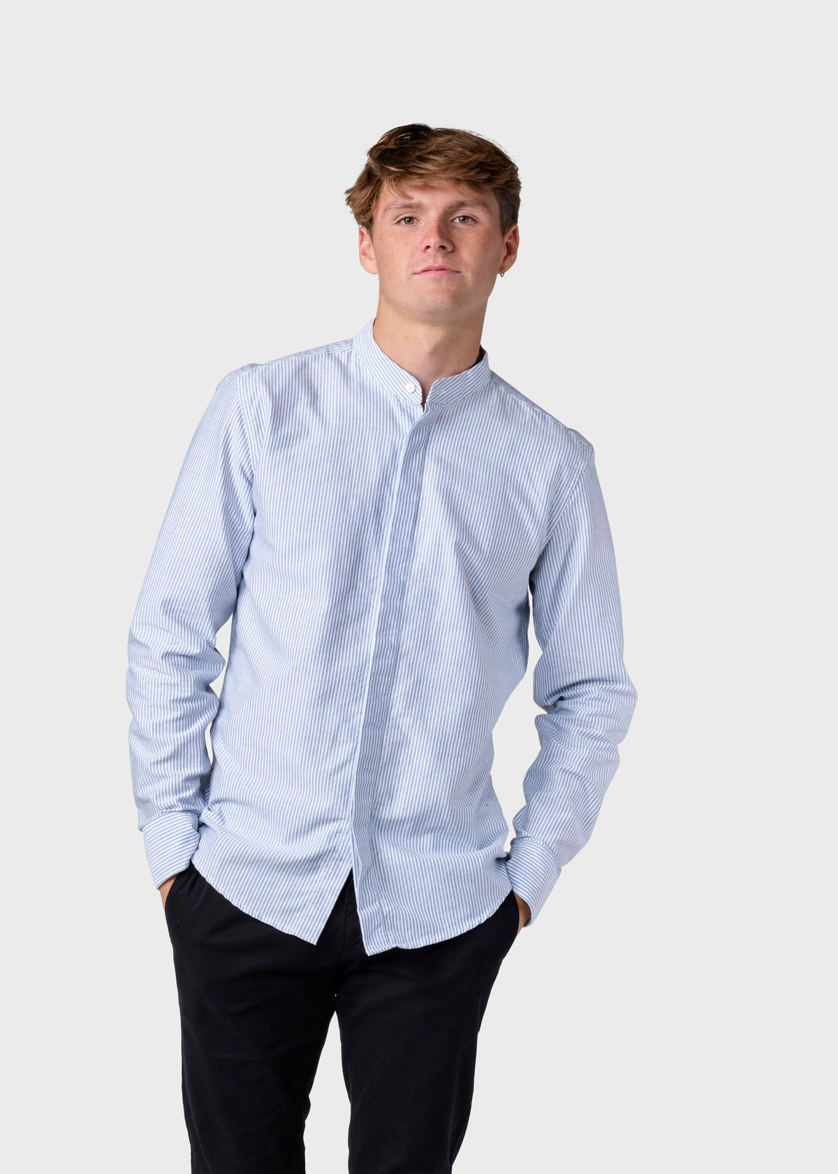 Klitmøller Collective ApS Simon striped shirt Shirts White/navy