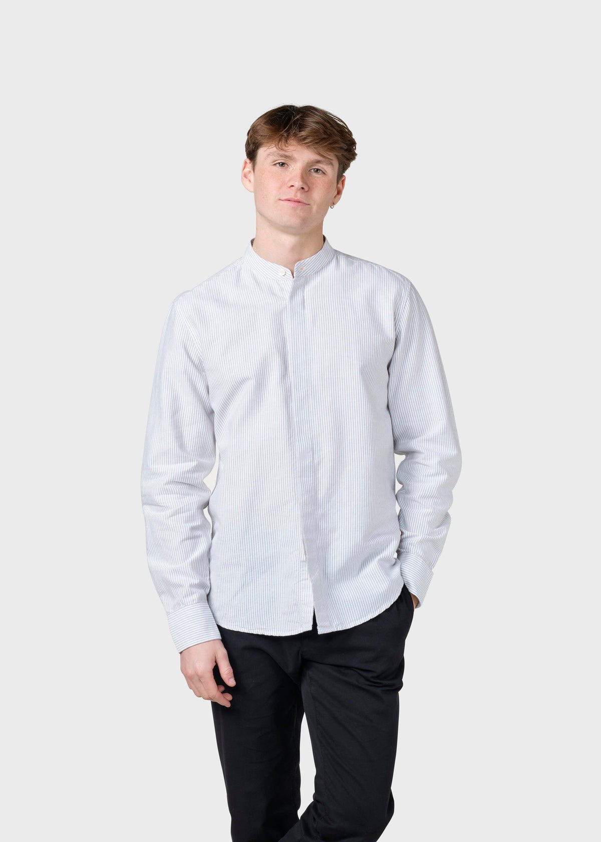 Klitmøller Collective ApS Simon striped shirt Shirts White/sand