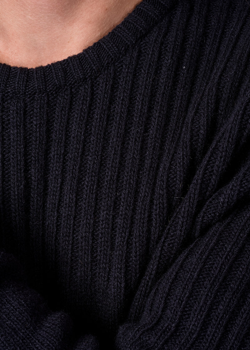 Klitmøller Collective ApS Søren knit Knitted sweaters Black