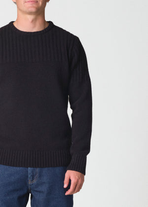 Klitmøller Collective ApS Søren knit Knitted sweaters Black