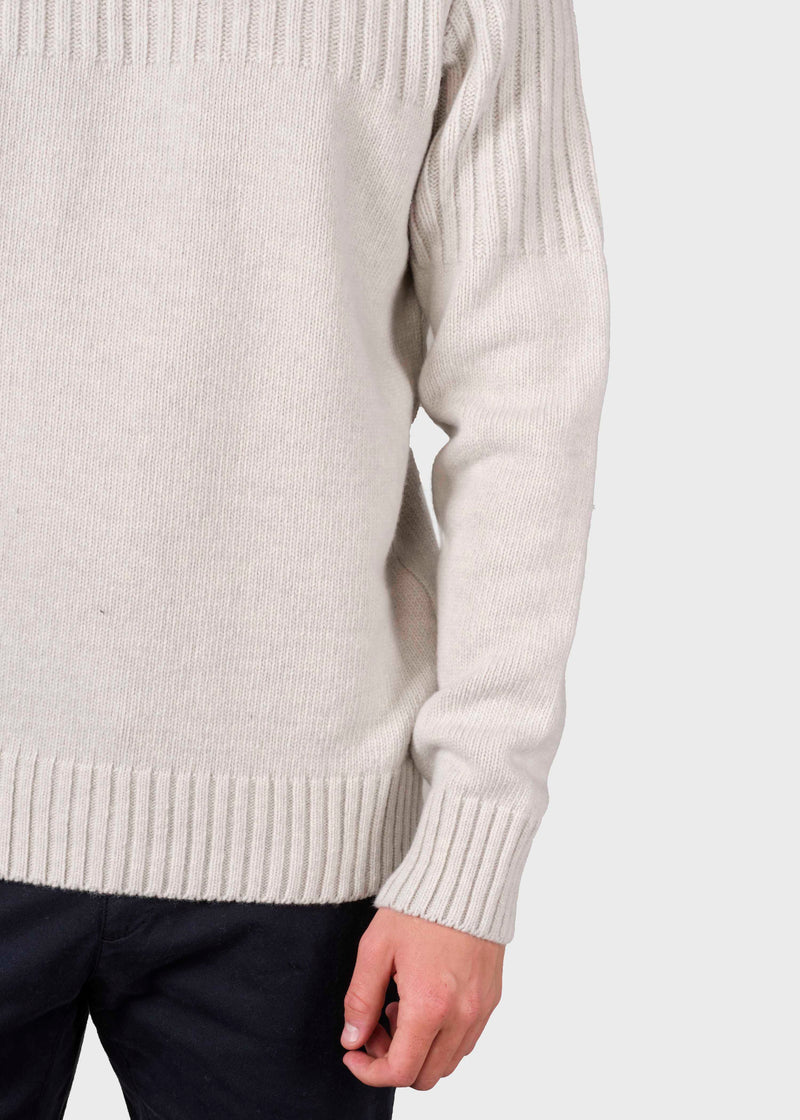 Klitmøller Collective ApS Søren knit Knitted sweaters Pastel grey