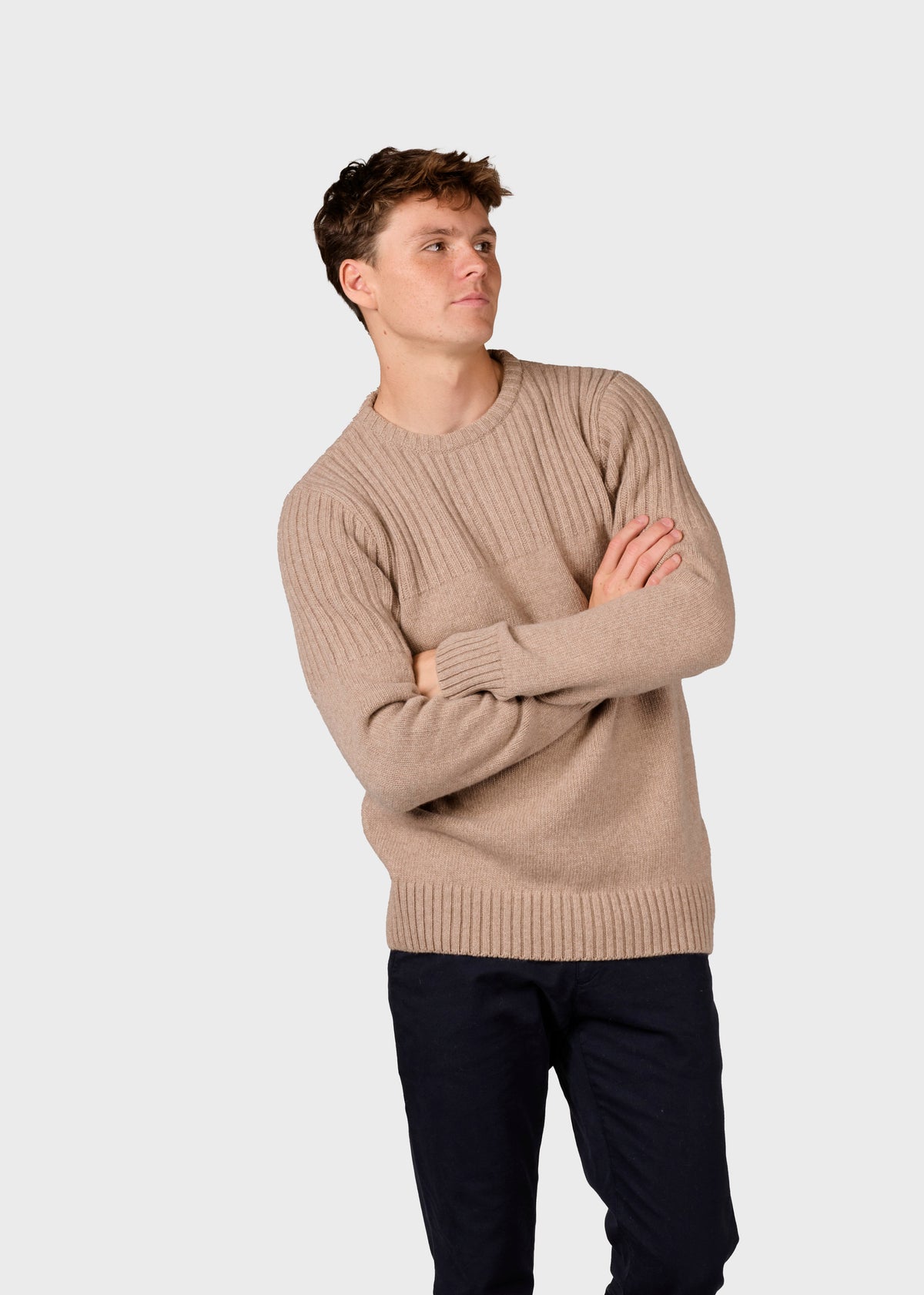 Klitmøller Collective ApS Søren knit Knitted sweaters Sand