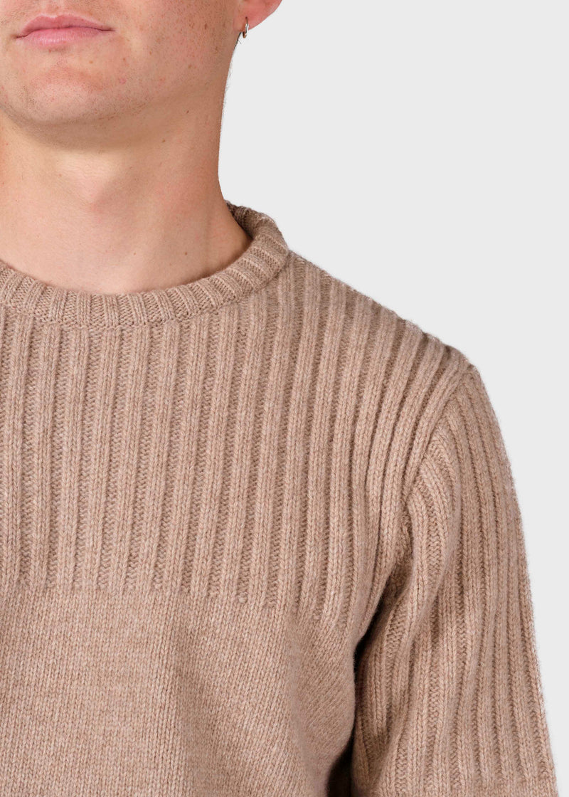 Klitmøller Collective ApS Søren knit Knitted sweaters Sand