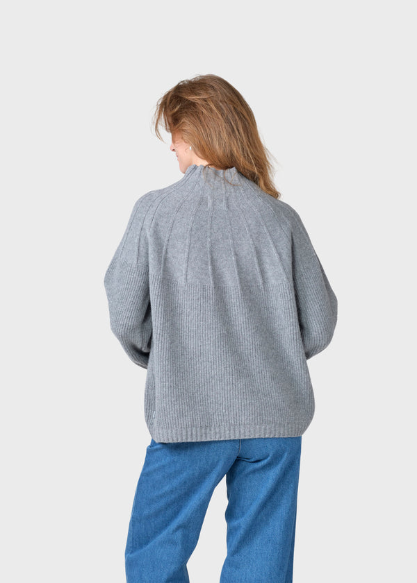 Klitmøller Collective ApS Stella knit  Knitted sweaters Light grey