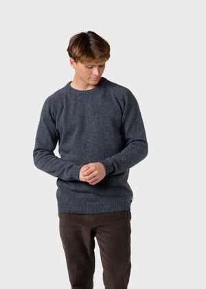 Klitmøller Collective ApS Stian knit  Knitted sweaters Grey melange