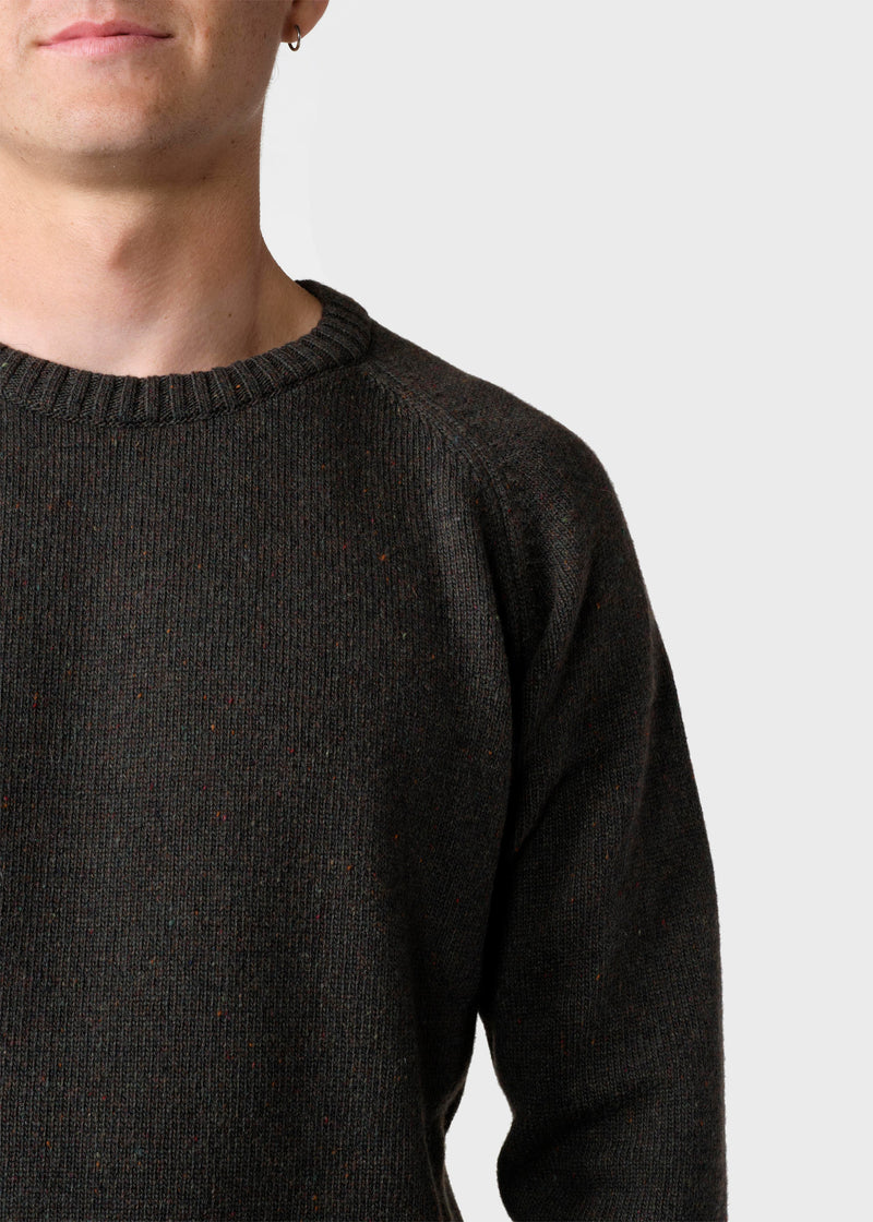 Klitmøller Collective ApS Stian knit  Knitted sweaters Olive