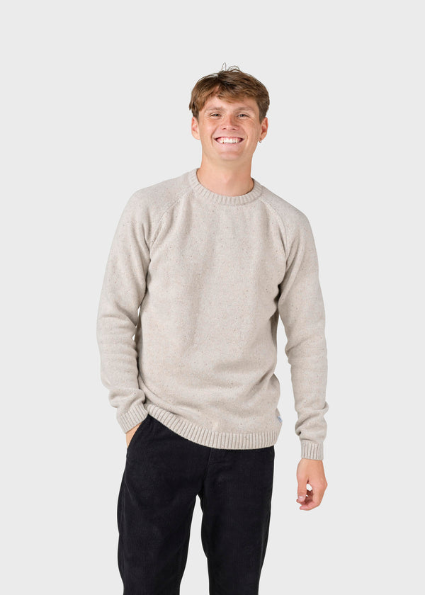 Klitmøller Collective ApS Stian knit  Knitted sweaters Pastel sand