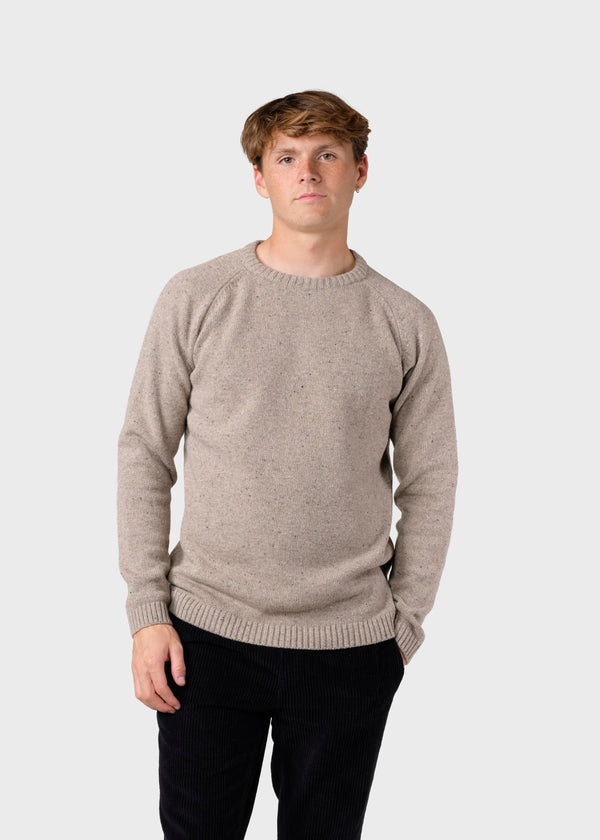 Klitmøller Collective ApS Stian knit  Knitted sweaters Sand