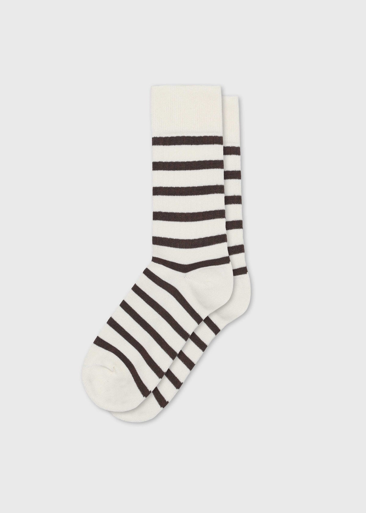 Klitmøller Collective ApS Stripe sock Socks Cream/taupe