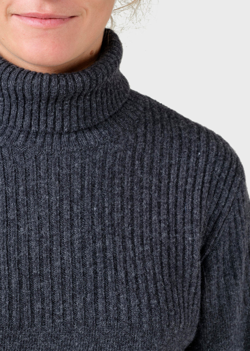 Klitmøller Collective ApS Svale knit Knitted sweaters Anthracite