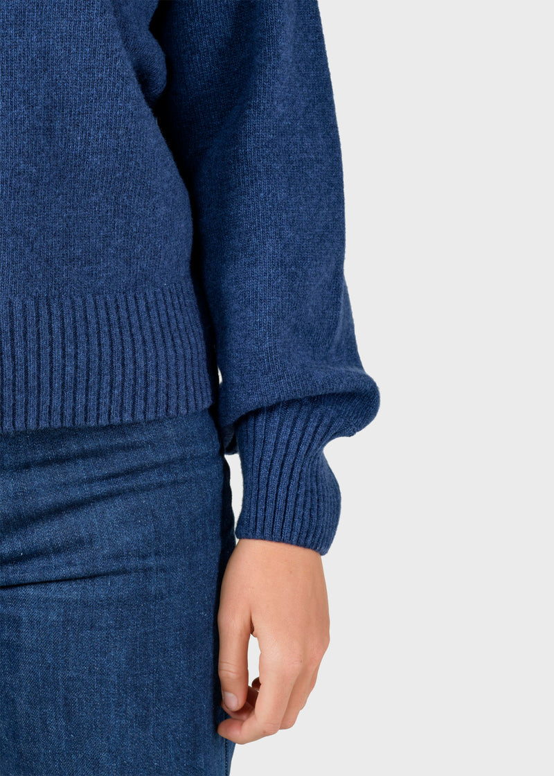 Klitmøller Collective ApS Svale knit Knitted sweaters Deep blue