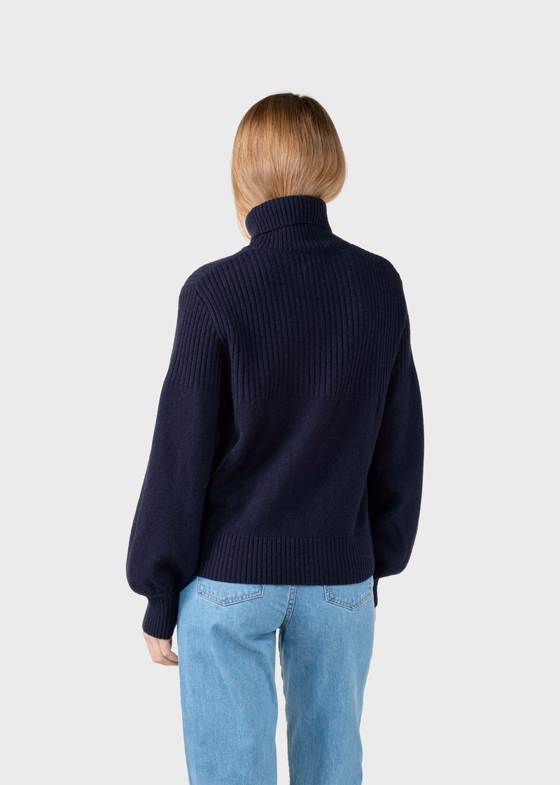 Klitmøller Collective ApS Svale knit Knitted sweaters Navy
