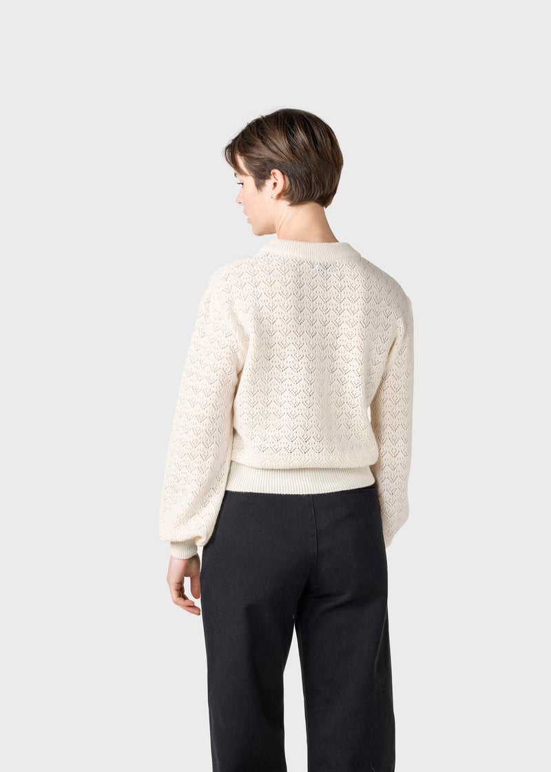 Klitmøller Collective ApS Tanja knit  Knitted sweaters Cream