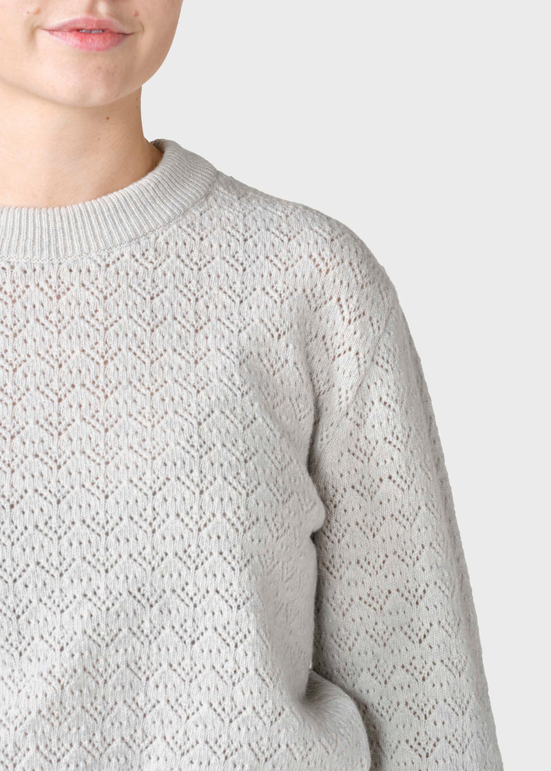 Klitmøller Collective ApS Tanja knit  Knitted sweaters Pastel grey