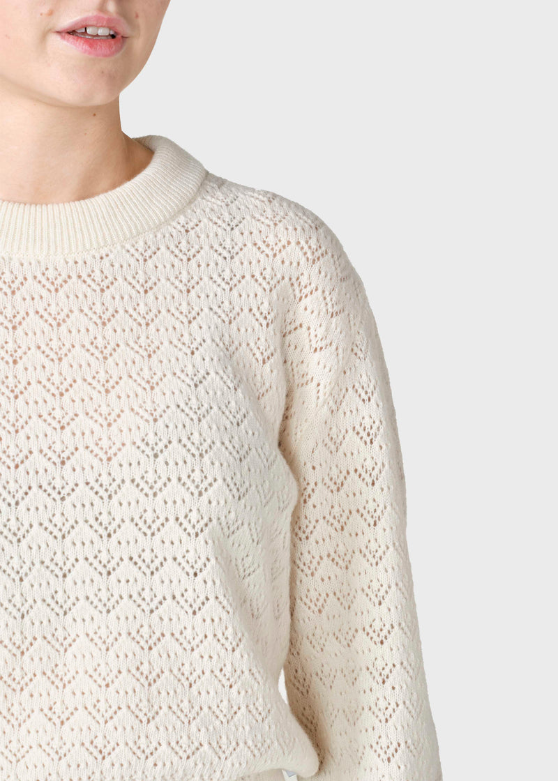 Klitmøller Collective ApS Tanja knit  Knitted sweaters Cream
