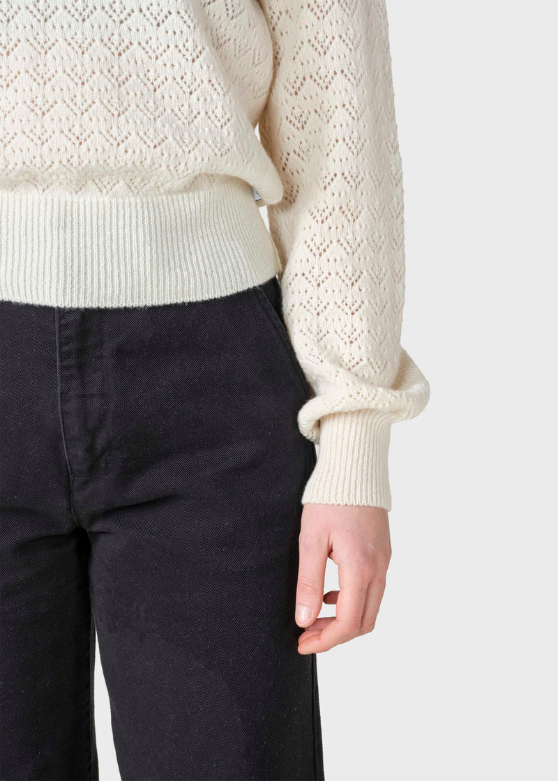 Klitmøller Collective ApS Tanja knit  Knitted sweaters Cream