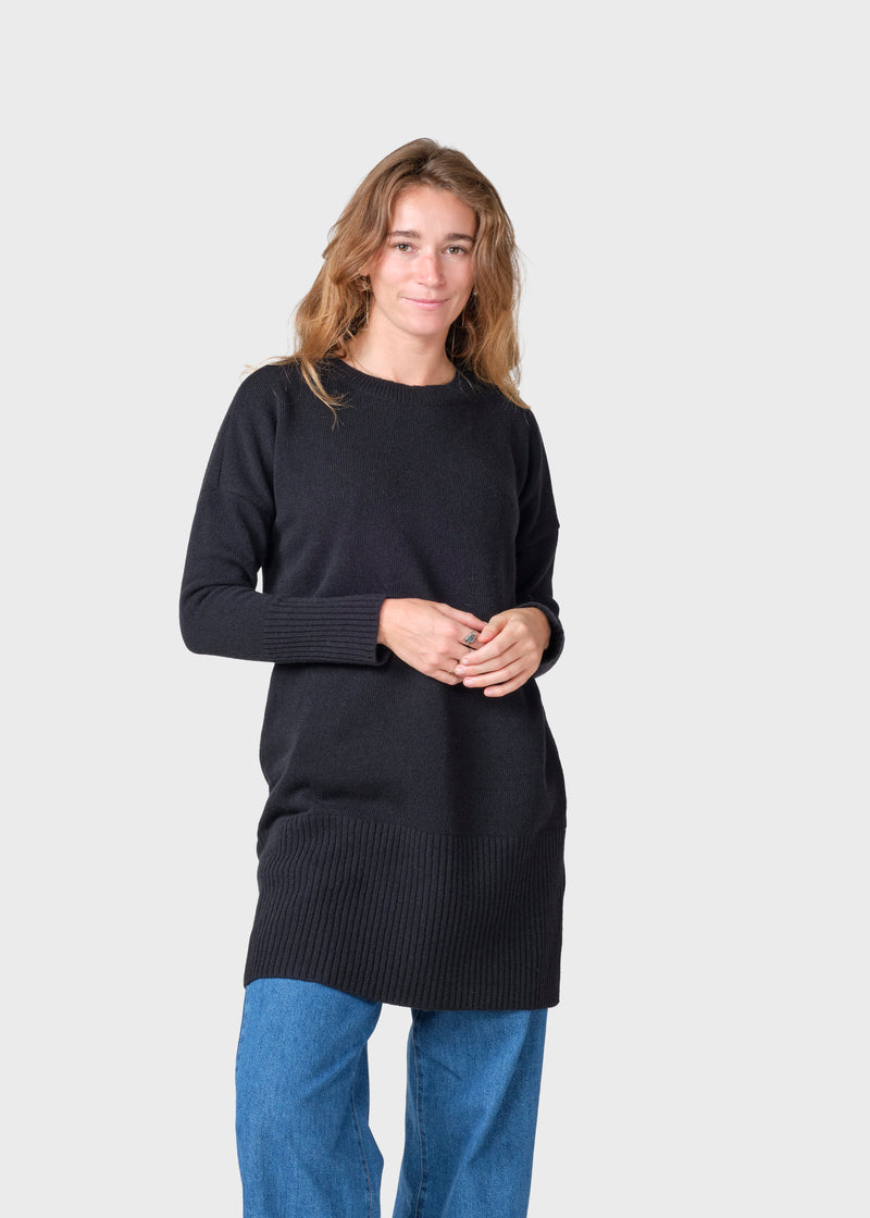 Klitmøller Collective ApS Thea Knit dress Knitted sweaters Black