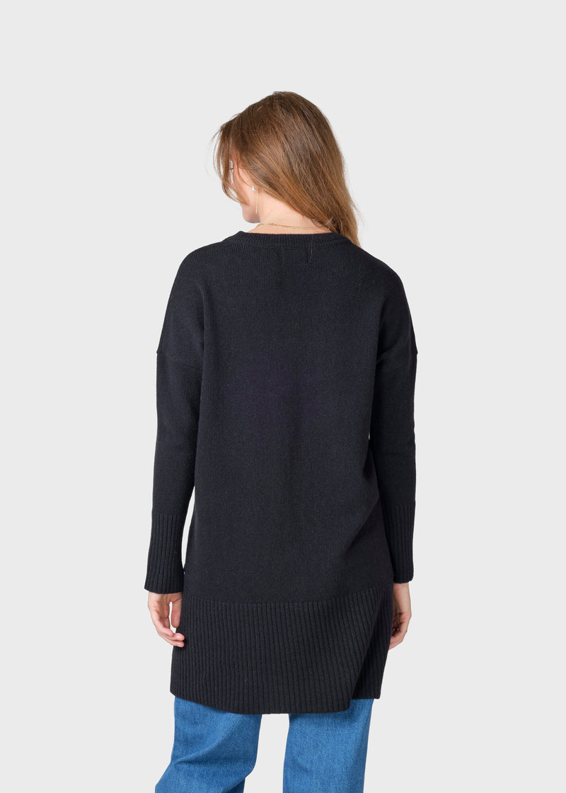 Klitmøller Collective ApS Thea Knit dress Knitted sweaters Black