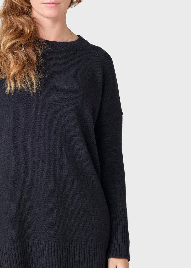 Klitmøller Collective ApS Thea Knit dress Knitted sweaters Black