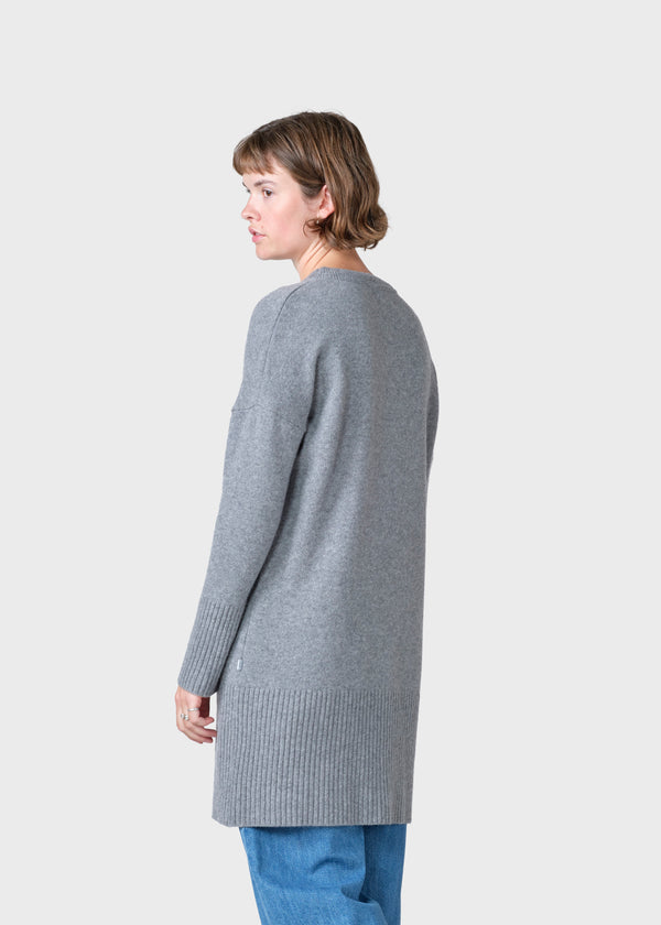 Klitmøller Collective ApS Thea Knit dress Knitted sweaters Light grey