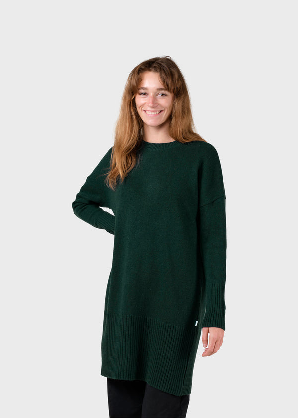 Klitmøller Collective ApS Thea Knit dress Knitted sweaters Moss Green