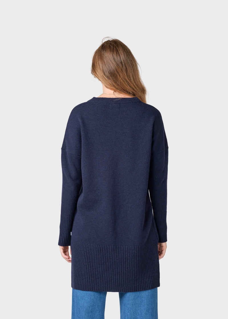 Klitmøller Collective ApS Thea Knit dress Knitted sweaters Navy