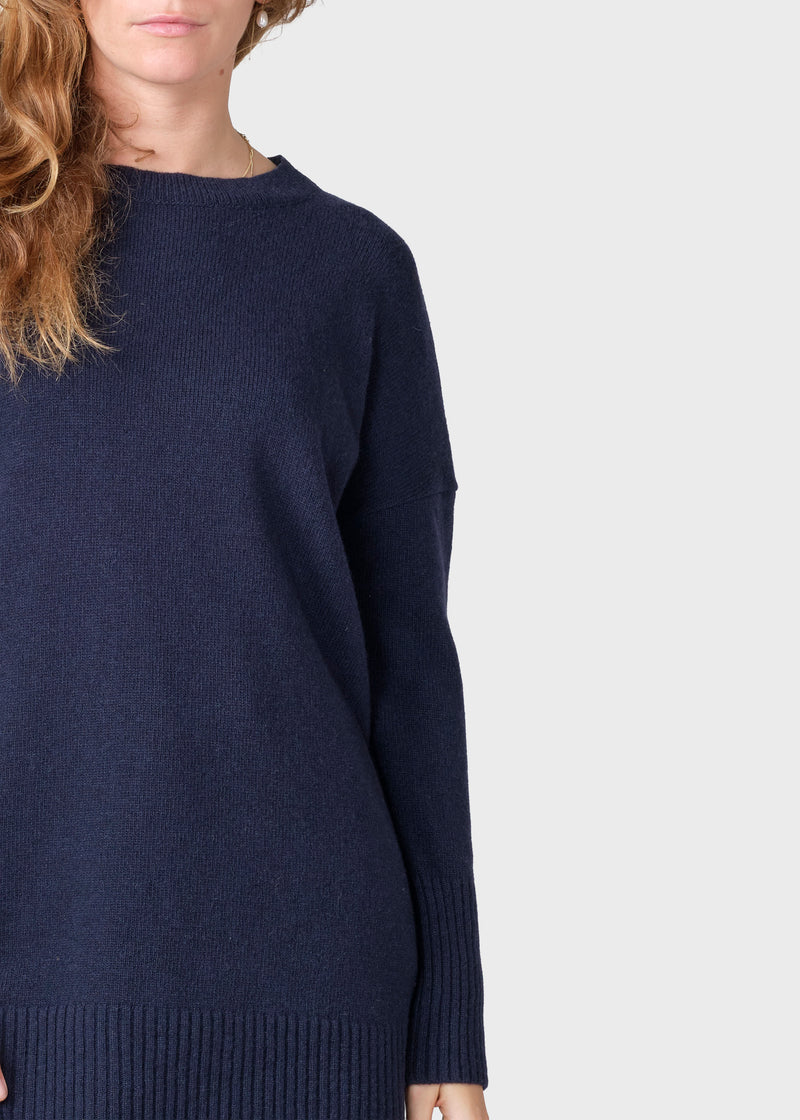 Klitmøller Collective ApS Thea Knit dress Knitted sweaters Navy