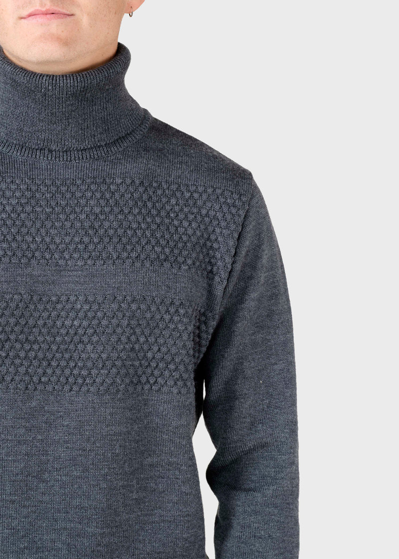 Klitmøller Collective ApS Thorvald knit Knitted sweaters Anthracite
