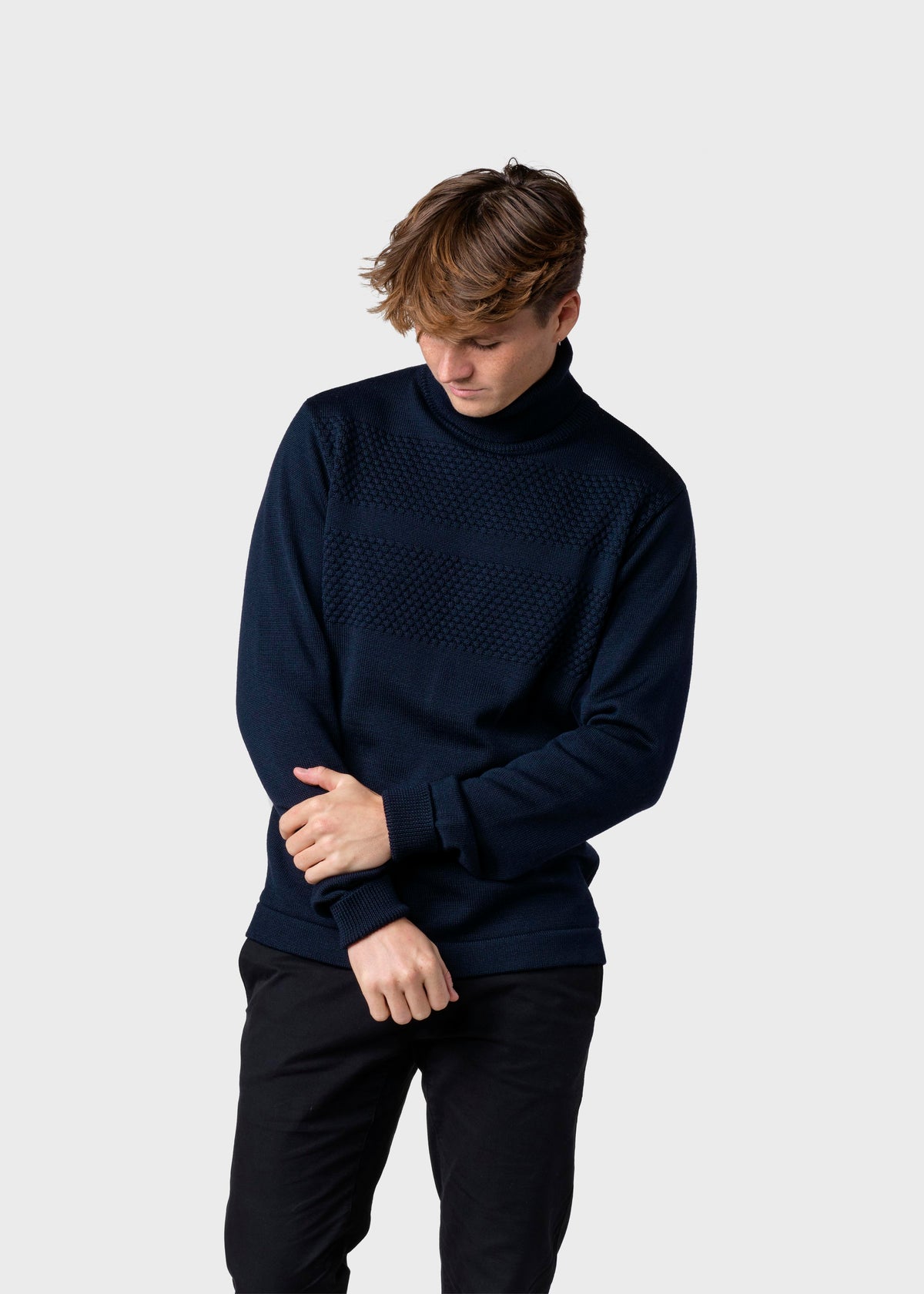 Klitmøller Collective ApS Thorvald knit Knitted sweaters Navy