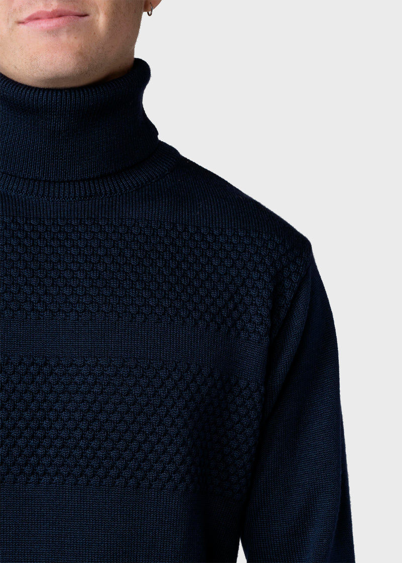 Klitmøller Collective ApS Thorvald knit Knitted sweaters Navy
