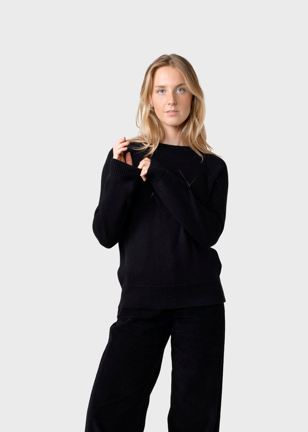 Klitmøller Collective ApS Thyra knit  Knitted sweaters Black